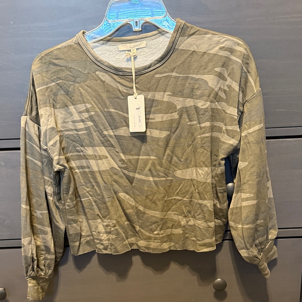 Z Supply medium Camouflage Crop Top